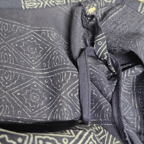 LulaSoul Blue & White Patterned Sequin Stripe Midi/Maxi Dress with Slip size Med - Picture 5 of 9